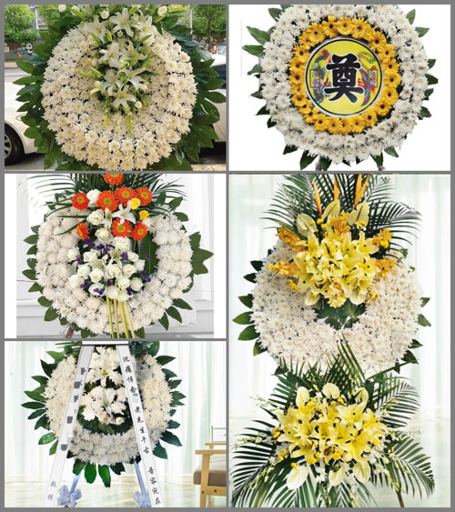 山东滨州滨城区三河湖镇龙王庙村花圈速递